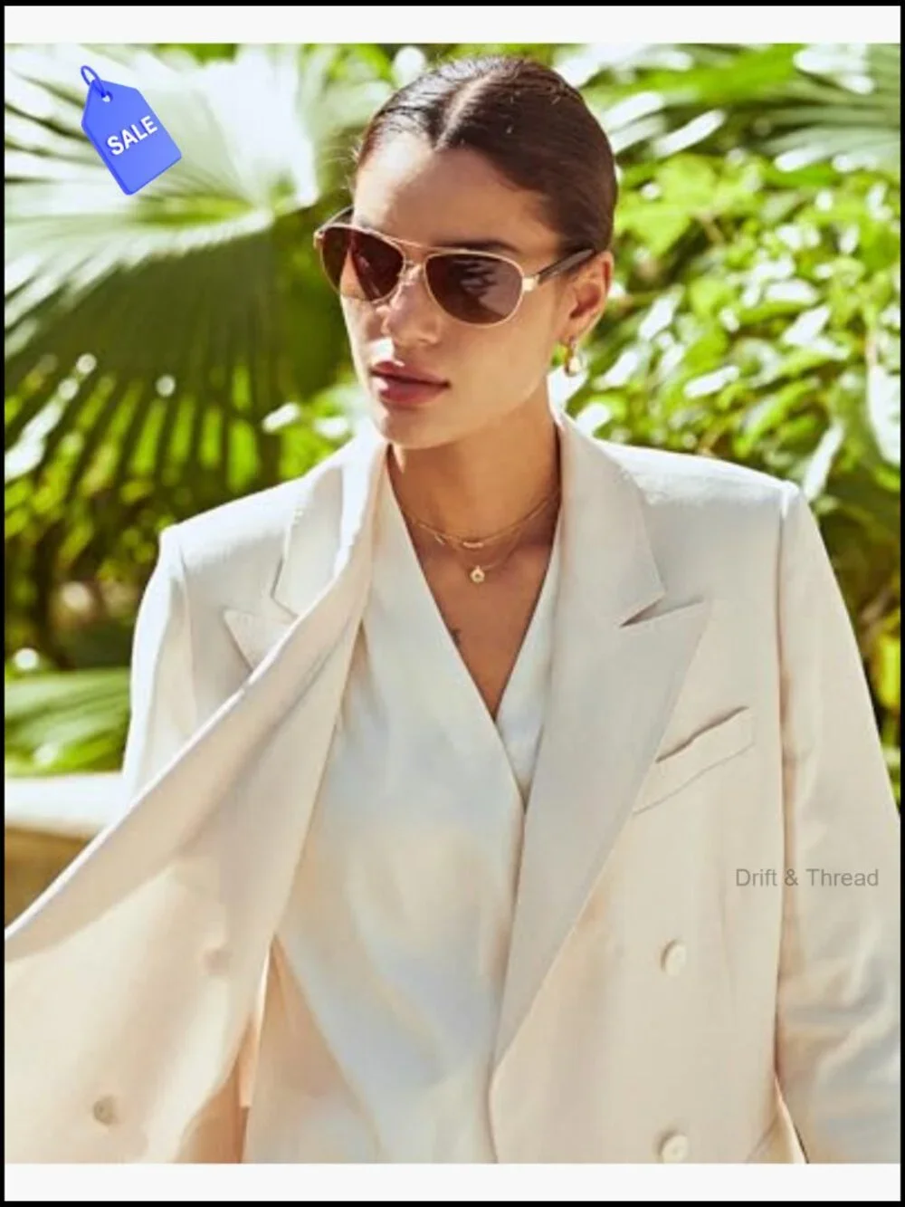 Polarized UV400 Sunglasses Women TR90 Flexible Metal Frame Large Coverage